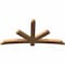 Ekena Millwork Alberta Smooth Timber Gable Bracket, Western Red Cedar, 84"W x 42"H x 3 1/2"D x 5 1/2"F, 12/12 Pitch GBW084X42X0406ALB00SWR - alternate 4